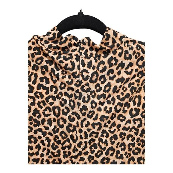 NWT LIKELY Leopard Long Sleeve Bodycon Dress - Size 12 - Picture 4 of 9